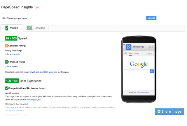 Google Page Speed