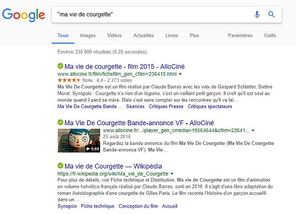 Utiliser la phrase exacte pour faire des recherches sur Google