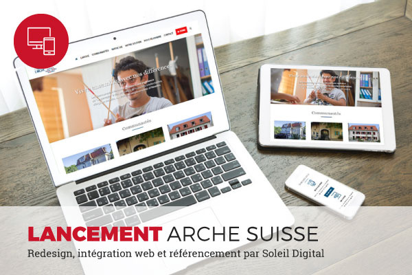 lancement site internet Arche Suisse