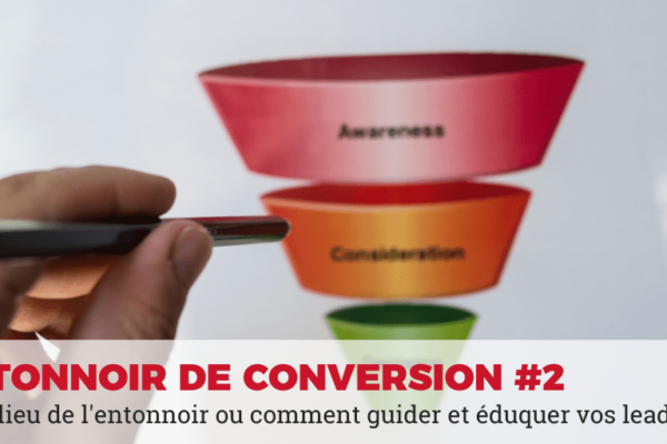 milieu de l'entonnoir de conversion