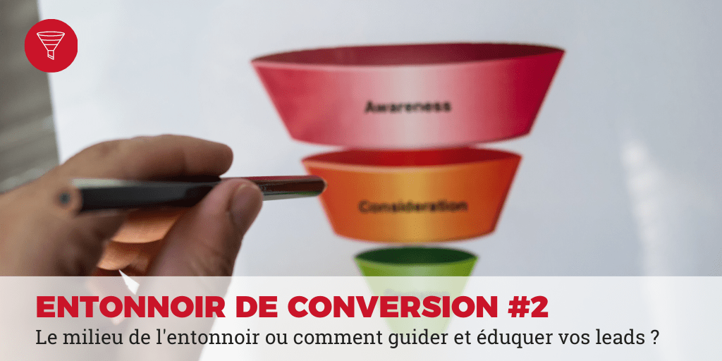 milieu de l'entonnoir de conversion