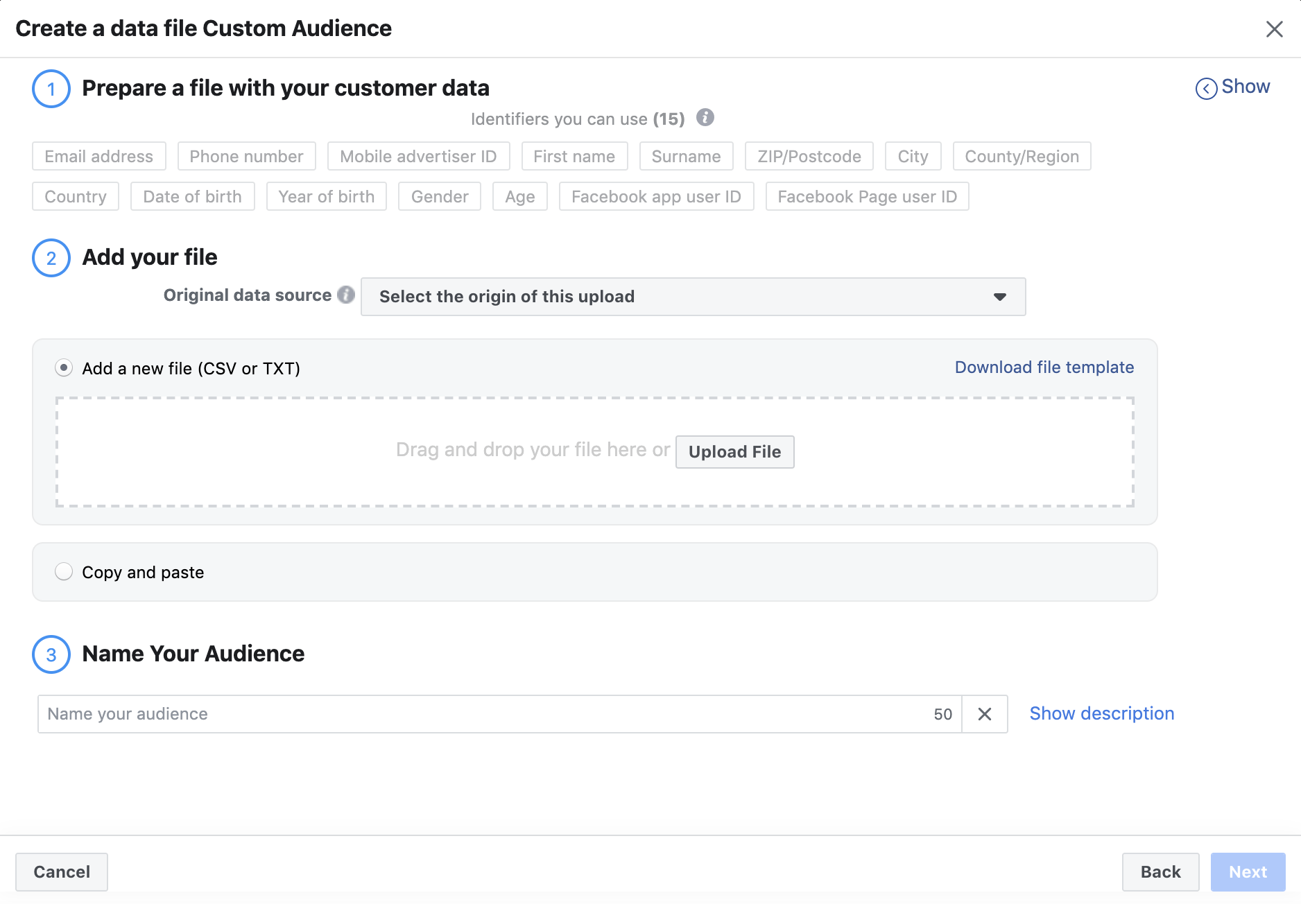 facebook ads manager