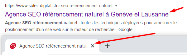 exemple de metatitle contenu SEO