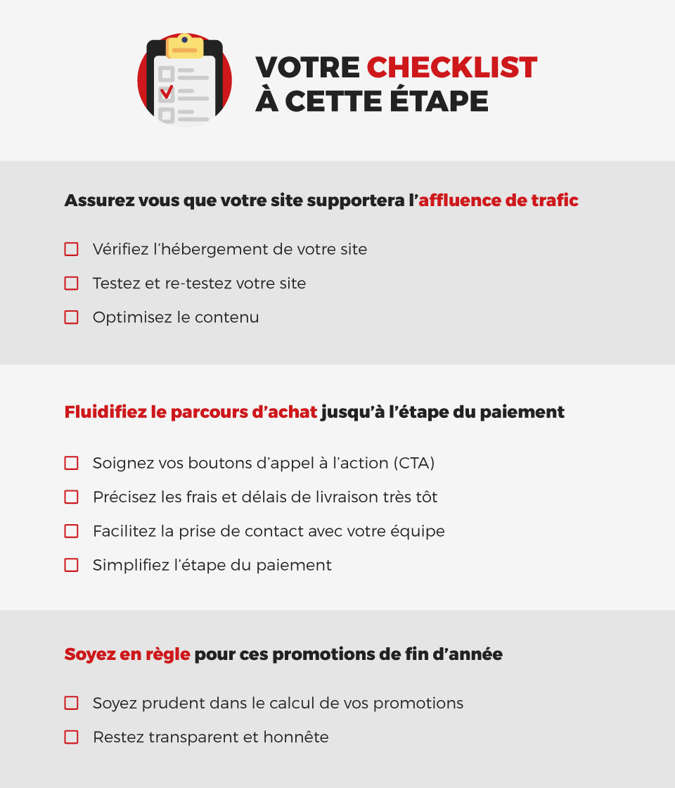 check-list spéciale e-commerce et black friday