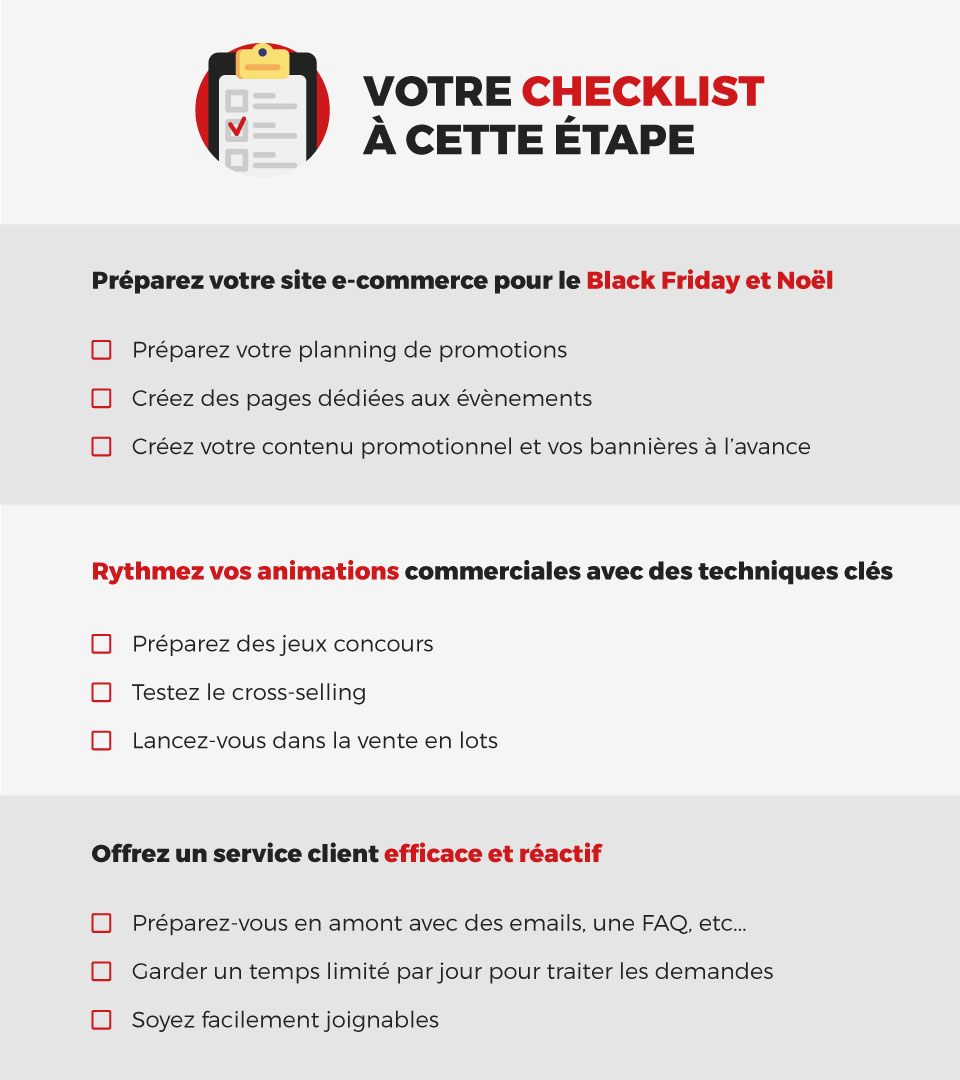 check-list spéciale e-commerce fêtes fin d'année